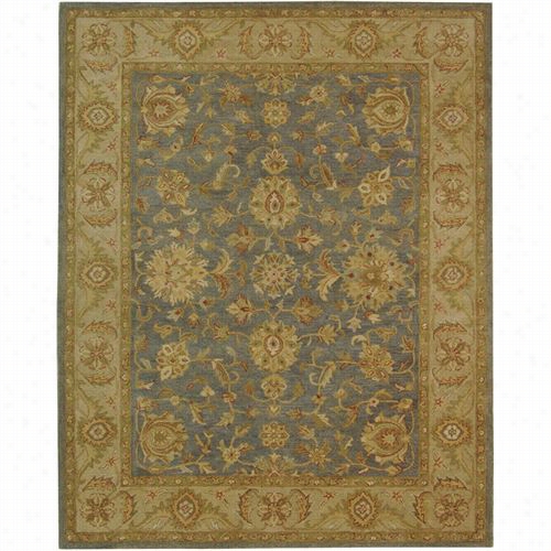 Saf Avieh At312a Antiquity Wool Hand Tufted Blue/bei Geafea Rug