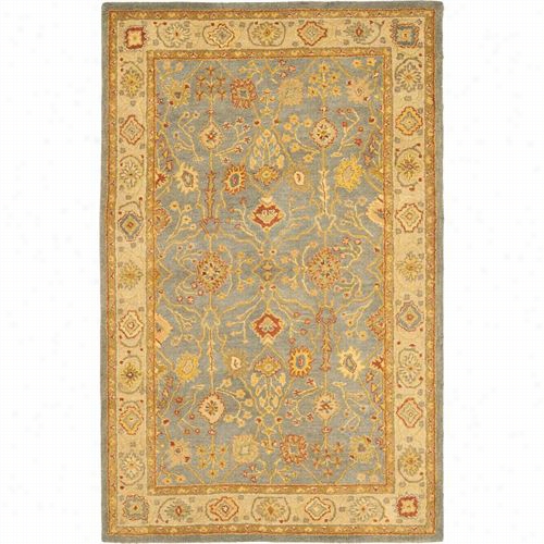 Safavieh At314a Antiquity Wool Hand Tufted Blue/ivory Area Rug