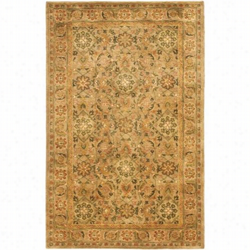 Safavieh At54a Antiquity Wool Hand Tufted Gold Area Rug