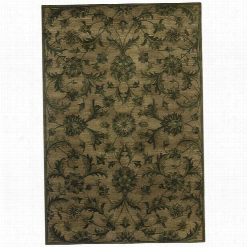 Saffavieh At824a Antiquity Wool Hand Tufted Olive/green Area Rug