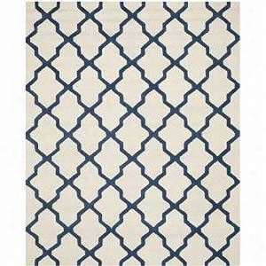 Saavieh Cam121z  Cambridge Wool Pile Hand Tufted Ivory/navy Rug