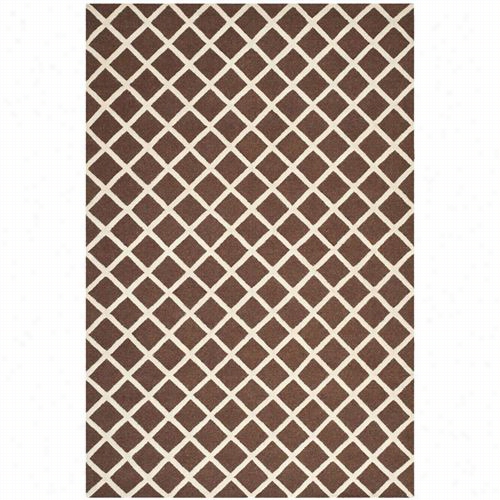 Safavieh  Cam135h  Cambridg Wool Pile Hand Tufted Dark Brown/ivory Rug