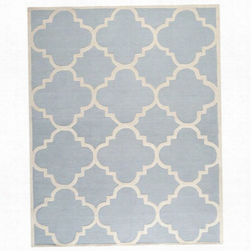 Safavieh Cam140a Cambridge Wool Hand Tufted Light Blue/ivory Rug