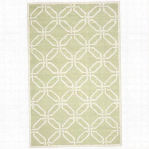 Safavieh Cam311n Camb Ridge 100% Wool Pile Hand Tufted - Looop And Cut Lime/ivory Rug