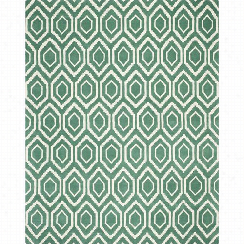 Safavieh Cht731t Chatham Wool Hand Tufted Teal/ivory Rug