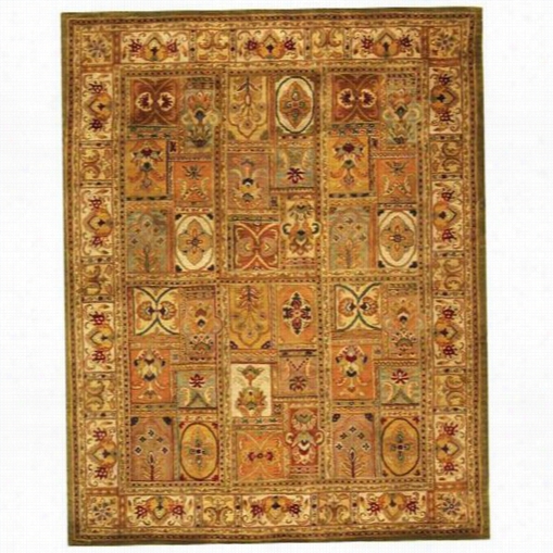 Safaveh Cl305a Classic Wool Hand Utfted Sage/multi Rug
