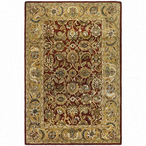 Safavieh Cl758k Classic W Ool  Hand Tufted Rust/camel Rug