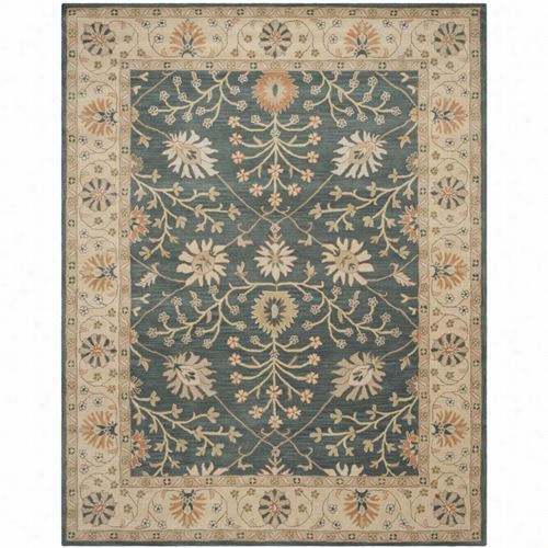 Safavieh Cl936a Classic Owol Hand Tufted Blue/light Gold Rug