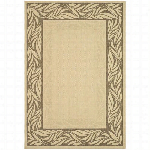 Safavieh Cy1551-3001 Courtyard Synth Etic Machune Msde Natural/brown  Area Rug