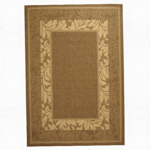 Safavieh Cy1704-3009 Courtyard Synthetic Machine Made Brown/natural Area Rug