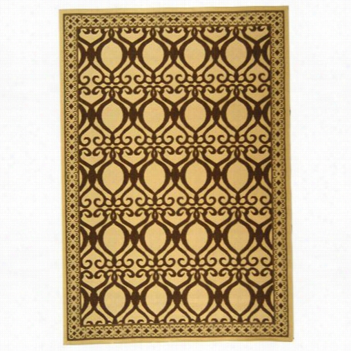 Safavi Eh Cy3040-3001 Courtyard Polypropyleene Machine Made Natural/brown Rug