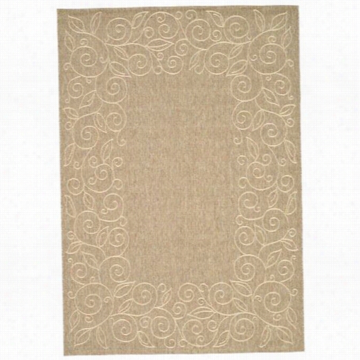 Safavieh Cy5139b Courtyard Polypropylene Machine Made D Ark Beig/beige Rug