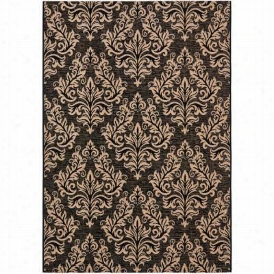 Safavieh Cy6930-26 Courtyard Polypropylene Machine Made Black/creme Area Rug