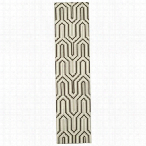 Safaviehd Hu622a Dhurries Wool Flatweave Grey/multi Area Rug