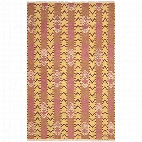 Safavieh Dve155a David Easto Wool Hand Knotted Pink Amber Rug