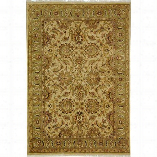 Safavieh D2y07b Dynasty Wol Hand Knotted Beige/flourishing Rug