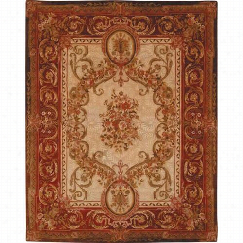 Safavieh Em415a Empire Wool Han Tufted Light Gold/red Rug