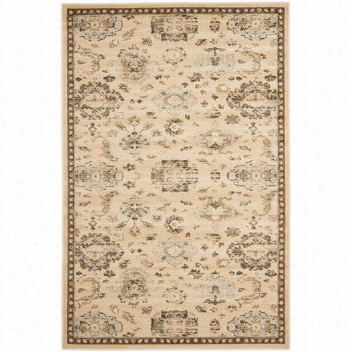 Safavieh Flr128-1225florenteen Polypropylene Power Loomed Ivory/brown Rug