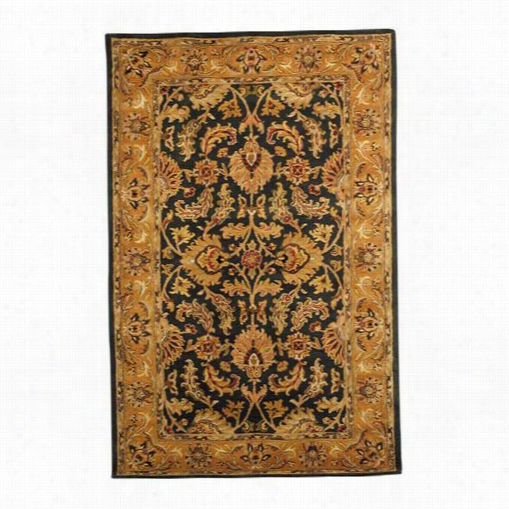 Safavieh Hg628a Heritage Wool Hand Tufted Dark Green/gold Rug