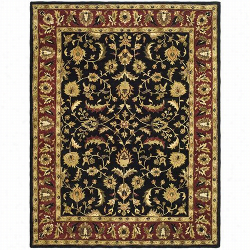 Safavieh Hg953a Heritage Wool Handtufted Black/red Rug