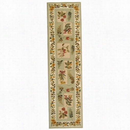 Safavieh Hk07 Dchelsea Wool Hand Hooked Sage Rug