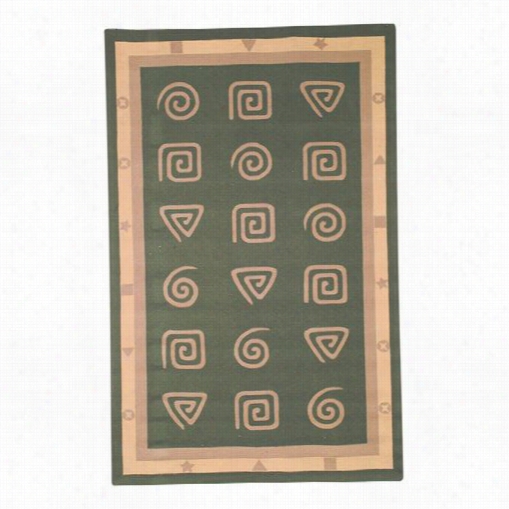 Safavieh Hk211d Chelsea Wool Hand Hooked Green Rug