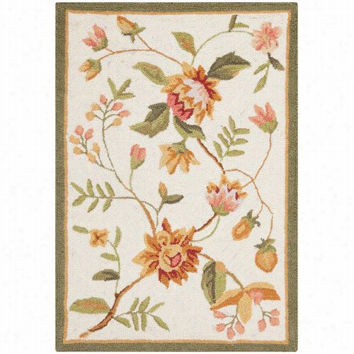 Safaviieh Hk263a Chelsea Woo Lhand Bent Ivory Rug