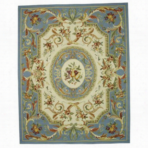 Safaviieh Hk80b Chelsea Wool Pi Le Hand Hooked Blue Rug