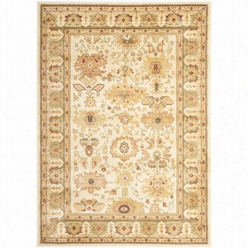 Safavieh Hlm1741-1152 Heirloom Polypropylene Machine Made Cream/green Rug