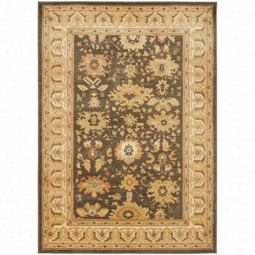 Safavidh Hlm1741-2511 Heirloom Polypropylene Machine Made Br0wn/creme Rug