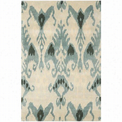 Safavieh Ikt216b Ikat Wool Hand Tufted Beige/slate Rug