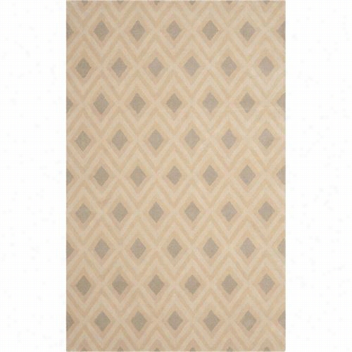 Safavihe  Imr503a Isaac Mizrahiw Ool Pile Hand Tugted Beige/grey Rug