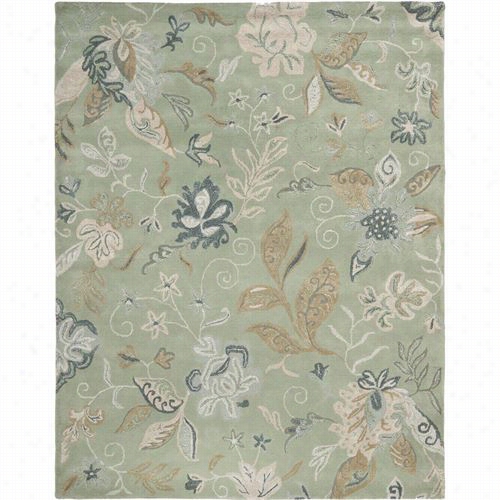 Safavieh Jar451a Jardin Wool Handful Tufted Light Green/multi Area Rug