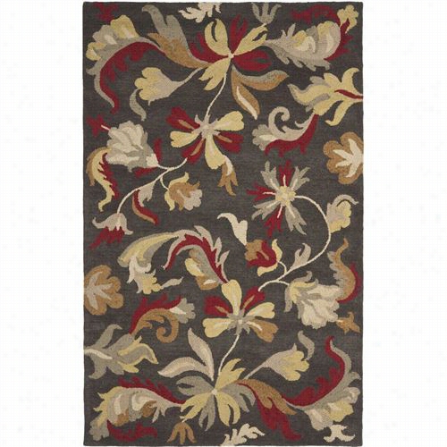 Safavieh Jar459a Jardin Wool Hand Tufted Dark Grey/multi Area Rug