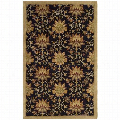 Safavih Jar954a Jardin Wool Hand Tufted Chocoltae/beige Rug