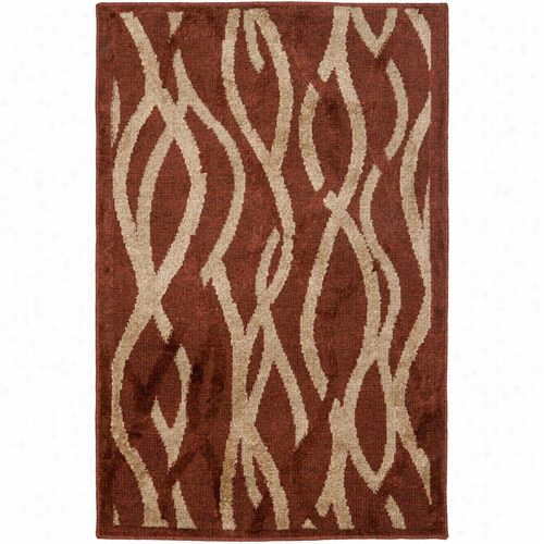 Safavieh Kas117b  Ka Shmiir Wooll Powr Loomed Rust/ivory Rug