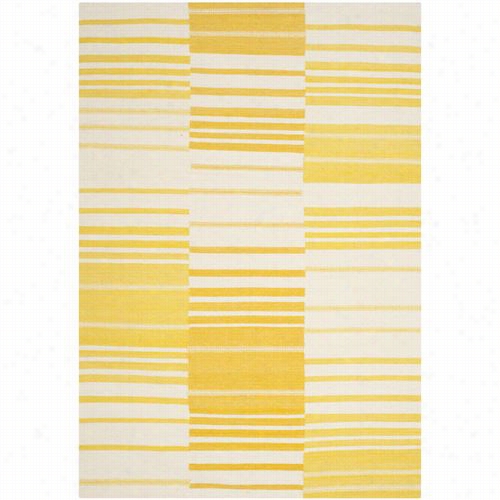 Safavieh Klm953d Kilim Faltweave Wool  Cotton Agency Woven Flat Wevae Gold/ivory Rug