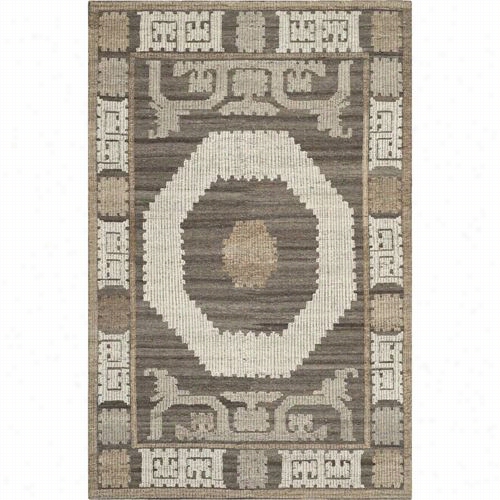 Safavieh Kny313a Kenya Wool Pile Hand Tufted Ivory/brown Rug