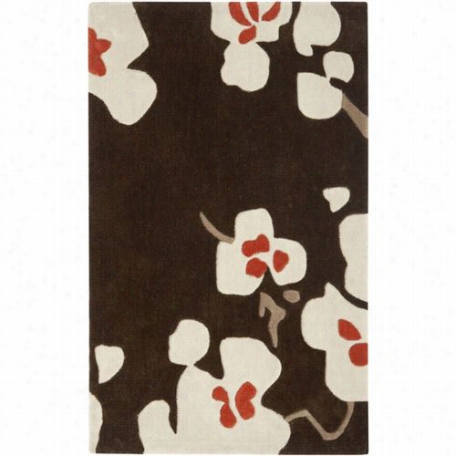 Safavieh Mda614a Modern Art Polyes Ter Hand Tufted Brown/ivory Area Rug