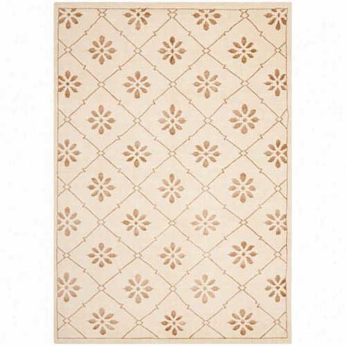 Safavieh Mos154a Mosaic Wool And Visocse Hand Knotted Cre Am/light Bron Rug