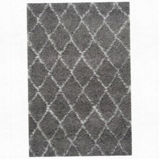 Safavieh Msg343b Moroccan Shag Power Loomed Grey/ivoory Rug