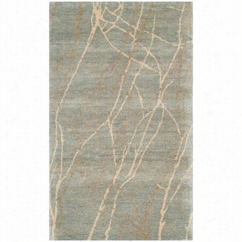 Safavieh Msr5522a-6 Martha Stewart Wool Hand Knotted Blue/herron  Rug