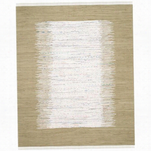 Safavieh Mtk711k Montaukcotton Pile Hand Woven Ivort/olive Rug