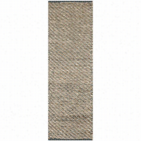 Safavieh Nf454a Natural Fiebr Jute Hand Woven Blue/natural Area Rug