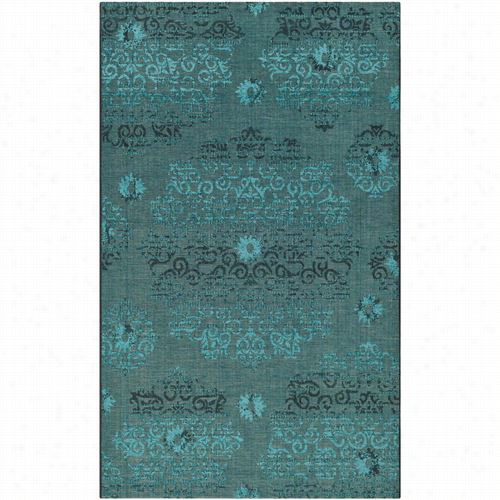 Safavieh Pal1 29-56c4 Palazzzo Polypropylene Power  Loomed Black/turquoise Area Rug