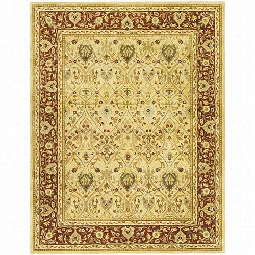 S Afavieh Pl819d Pesrian Legend Wool Hand Tufted Ivory/rust Area Rug