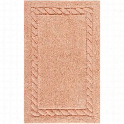 Safavieh Pmb640c Plush Mastwr Bath Cotton Hand Woven Peach Area Rug