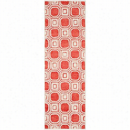 Safavieh Pre153r Precous Polyester/ Woool Corton Hand Tufted Rose Area Rug