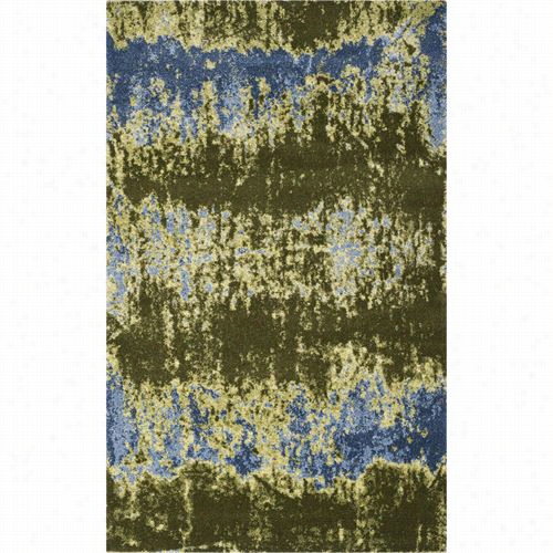 Safavi Eh Rett2464-5900 Retor Polypropylene Power Loommed Dark Green Rug