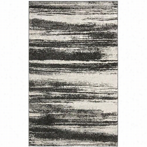 Safavieh Ret2693-8479 Retro Polypropylene Power Loomeddark Grey/light Grey Rug